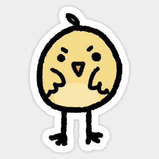 angry little bird Sticker